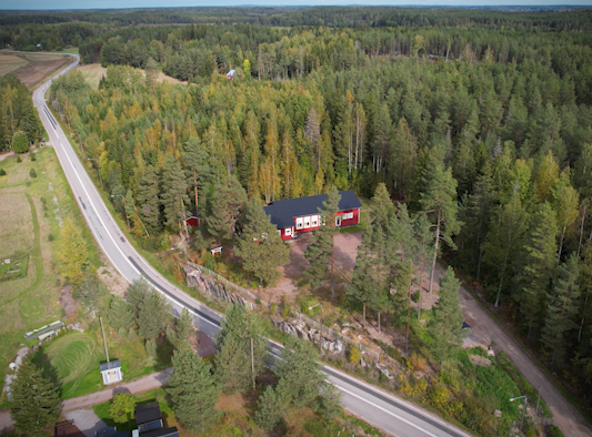 Munkbyborg från luften